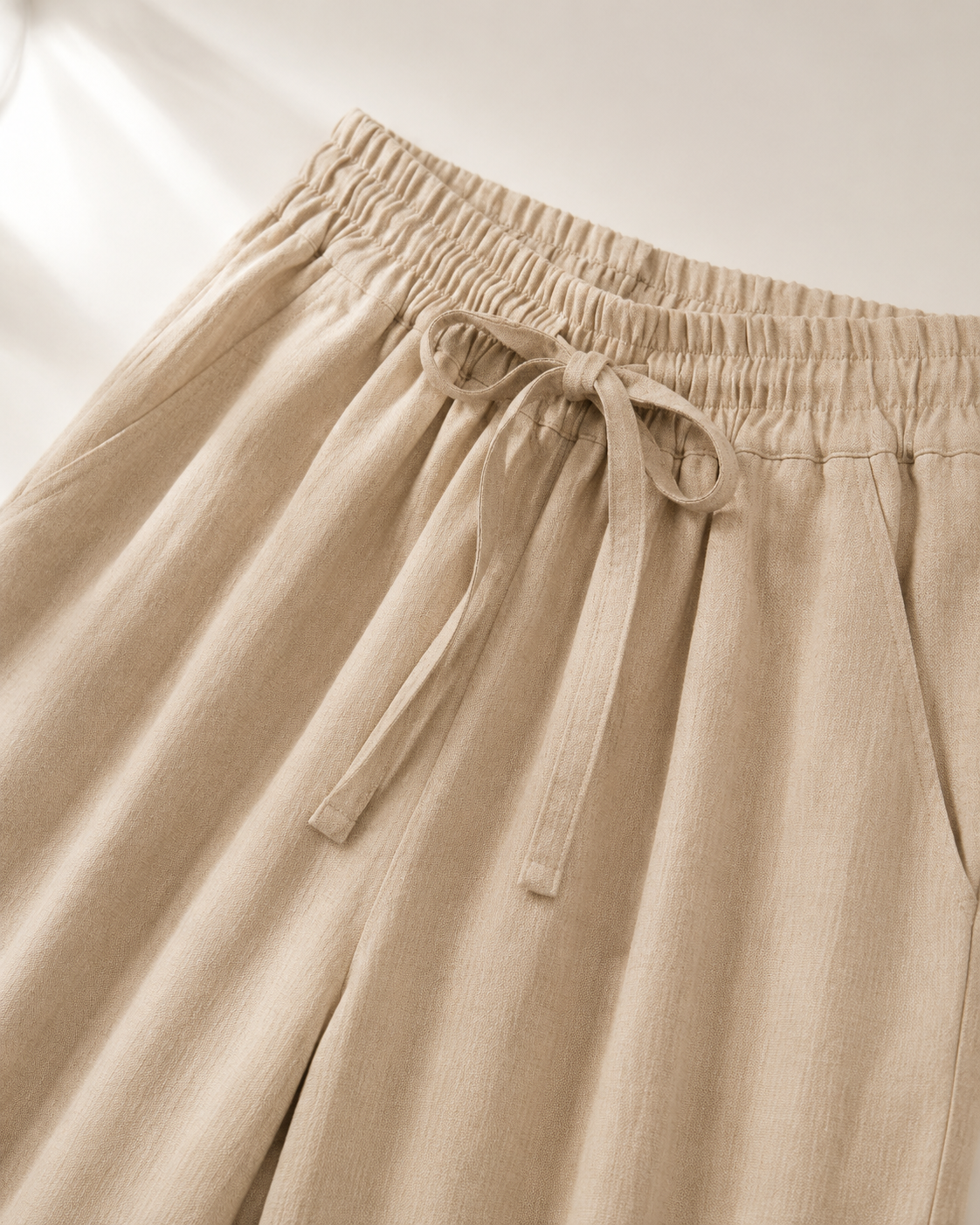 Vivia Linen Trouser — waist_detail