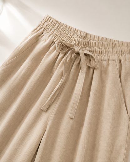 Vivia Linen Trouser — waist_detail