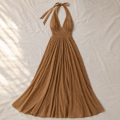 Vivia Riviera Maxi — Brown Flatlay