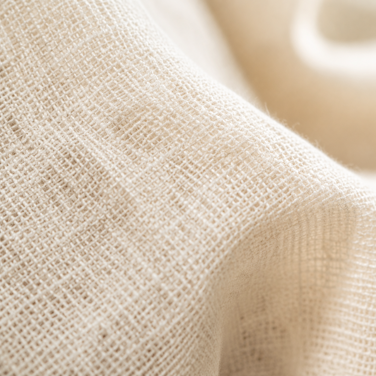 Vivia Linen Tie Dress — breathable linen fabric texture close-up